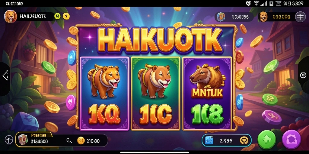 Screenshot gameplay HAIKUOTK yang menampilkan keseruan bermain Slot.