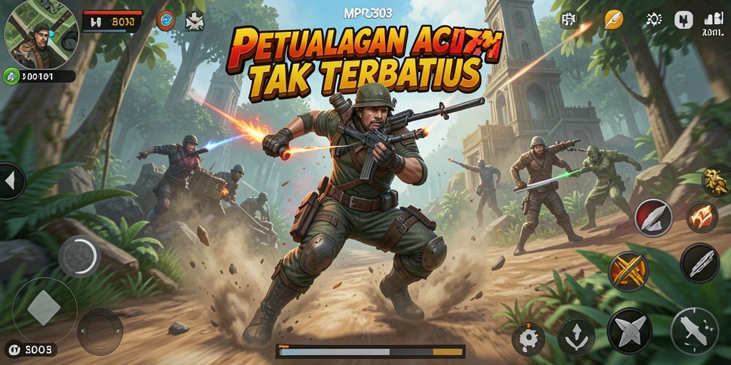 Tampilan gameplay ketegangan aksi di MPO303 yang mendebarkan.
