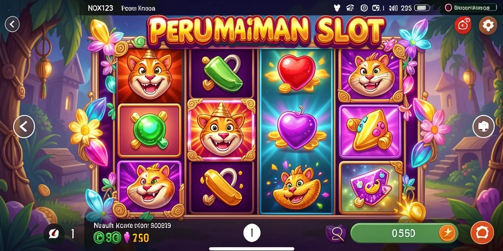 Screenshot NOX123 menampilkan gameplay Slot yang menarik dan penuh warna.
