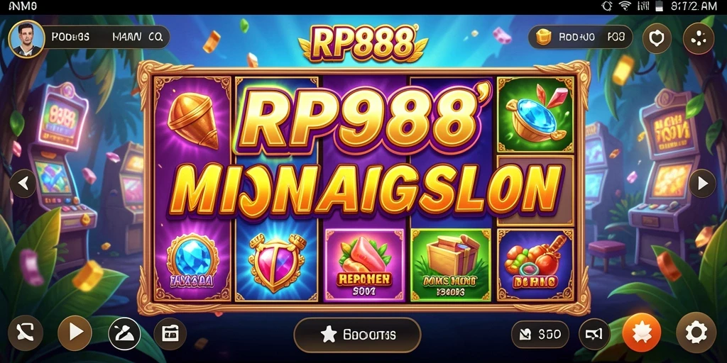 Tampilan gameplay Slot RP888 yang menarik dan penuh warna.