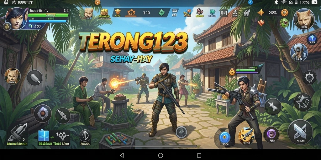 Screenshot utama TERONG123 menampilkan antarmuka aplikasi Utility yang sederhana.